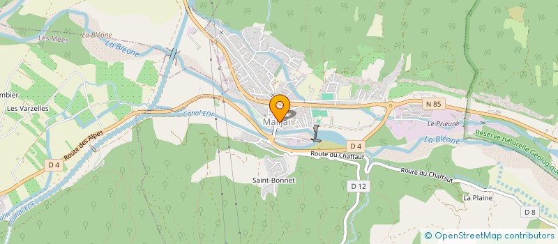 localisation de l'entreprise LA DIANE à MALIJAI