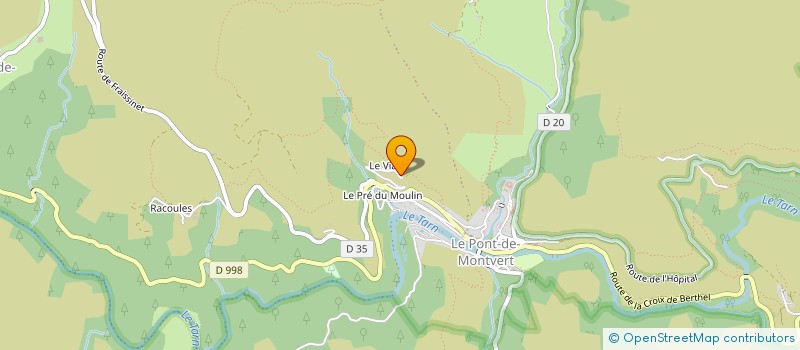 localisation de l'entreprise LA DIANE PONTOISE  PONT DE MONTVERT - SUD MONT LOZERE