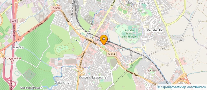 localisation de l'entreprise LA DIFFERENCE @UTO  PERPIGNAN