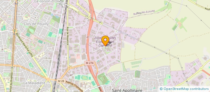 localisation de l'entreprise LA DIFFUSION BOURGUIGNONNE à DIJON