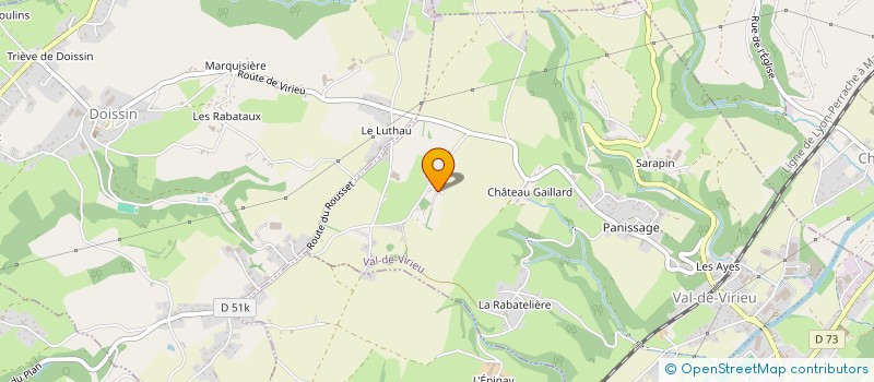 localisation de l'entreprise LA DIFFUSION GRAPHIQUE à VAL-DE-VIRIEU