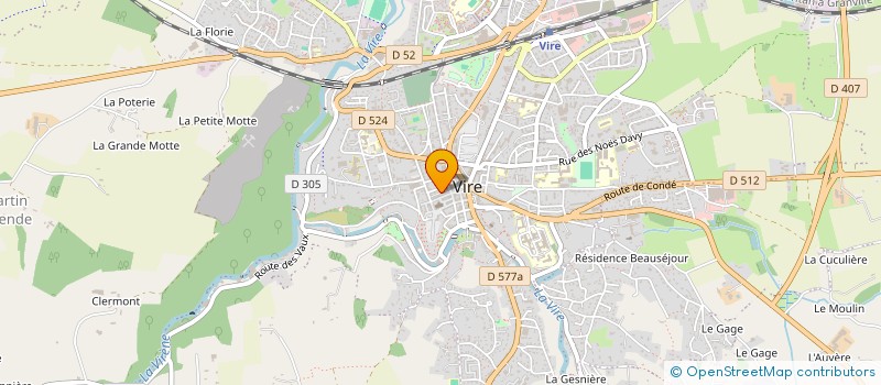 localisation de l'entreprise LA DIFFUSION OPTOMETRIQUE à VIRE-NORMANDIE