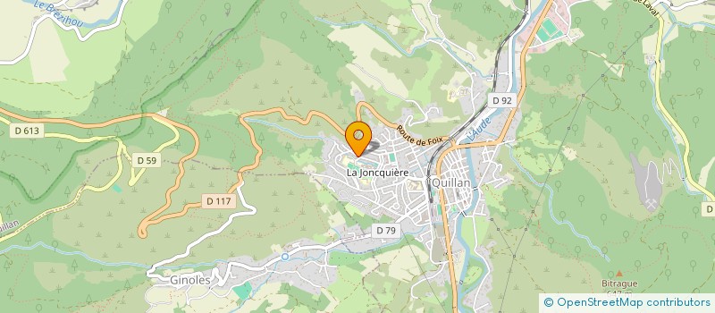 localisation de l'entreprise LA DIGITALE à QUILLAN
