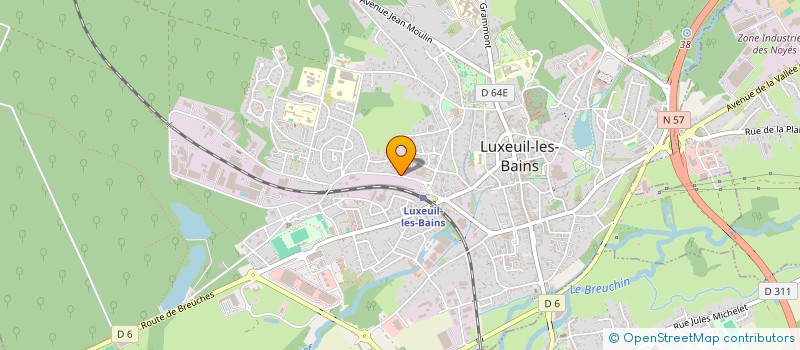 localisation de l'entreprise LA DIGITALE à LUXEUIL-LES-BAINS