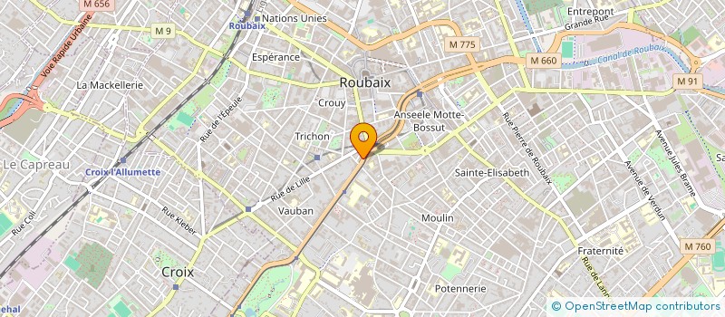 localisation de l'entreprise LA DIGITALE KITCHEN  ROUBAIX