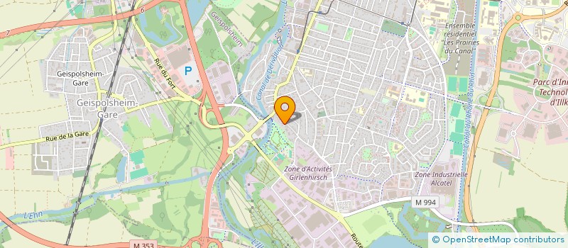 localisation de l'entreprise LA DIGUE  ILLKIRCH-GRAFFENSTADEN