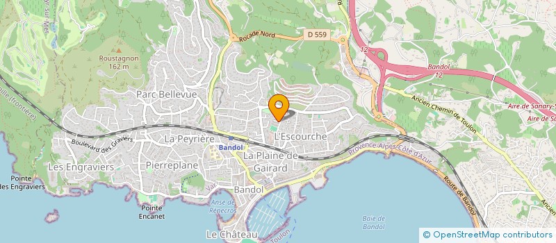 localisation de l'entreprise LA DIGUE à BANDOL