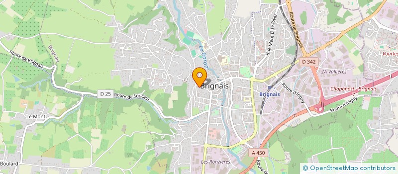 localisation de l'entreprise LA DIGUE  BRIGNAIS