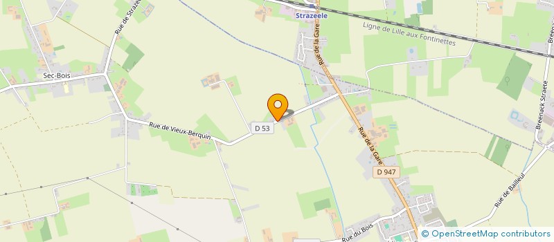 localisation de l'entreprise LA DIGUE  VIEUX-BERQUIN