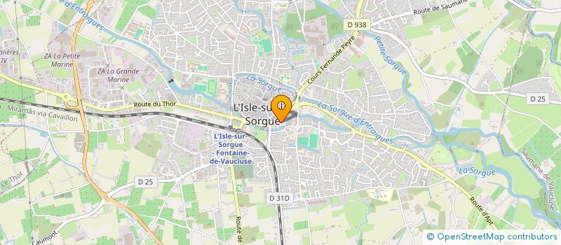 localisation de l'entreprise LA DILIGENCE  L ISLE SUR LA SORGUE