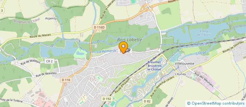 localisation de l'entreprise LA DILIGENCE à BREUILLET