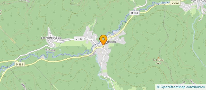 localisation de l'entreprise LA DILIGENCE D ALLARMONT  ALLARMONT