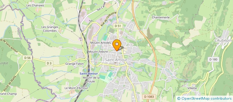 localisation de l'entreprise LA DILIGENCE DE JENICO 2001  SAINT-AMOUR