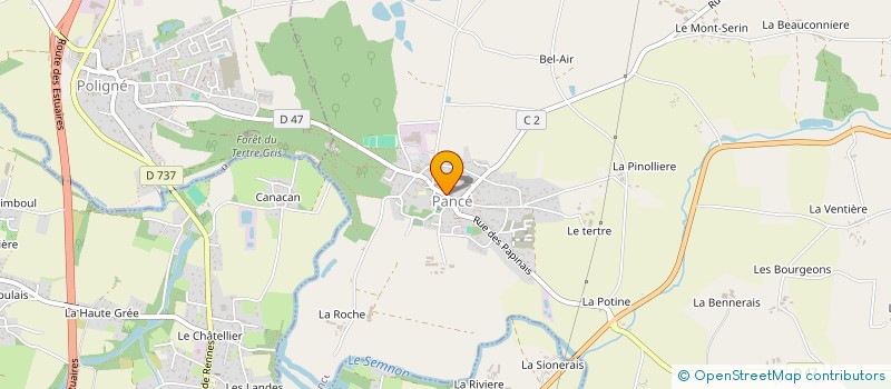 localisation de l'entreprise LA DILIGENCE DE PANCE  PANCE