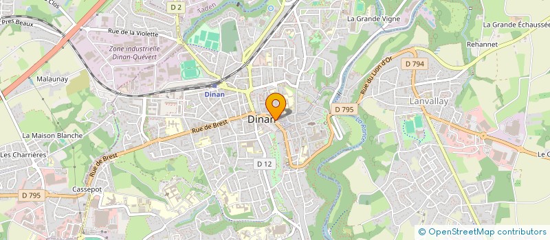 localisation de l'entreprise LA DINANGEVINE à DINAN