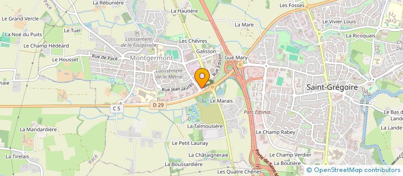 localisation de l'entreprise LA DINARDAISE  MONTGERMONT