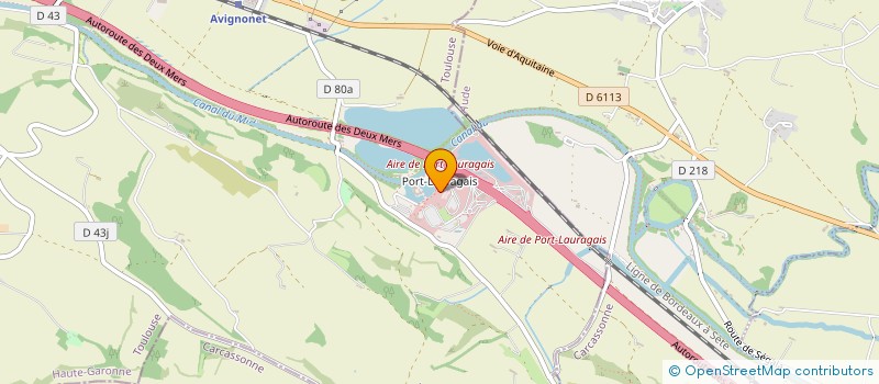 localisation de l'entreprise LA DINEE  AVIGNONET-LAURAGAIS