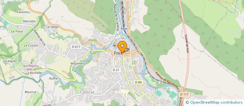 localisation de l'entreprise LA DINGUERIE DE SRC  FOIX