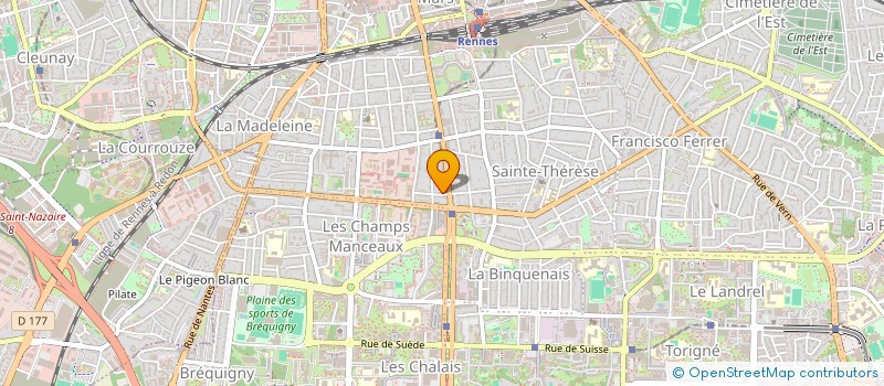 localisation de l'entreprise LA DINGUETTE  RENNES