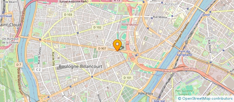 localisation de l'entreprise LA DIRECTION TRAVAUX à BOULOGNE-BILLANCOURT