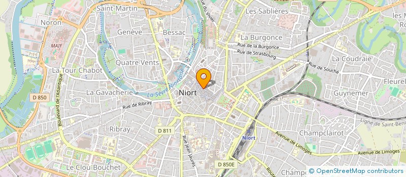 localisation de l'entreprise LA DISCOTHEQUE à NIORT