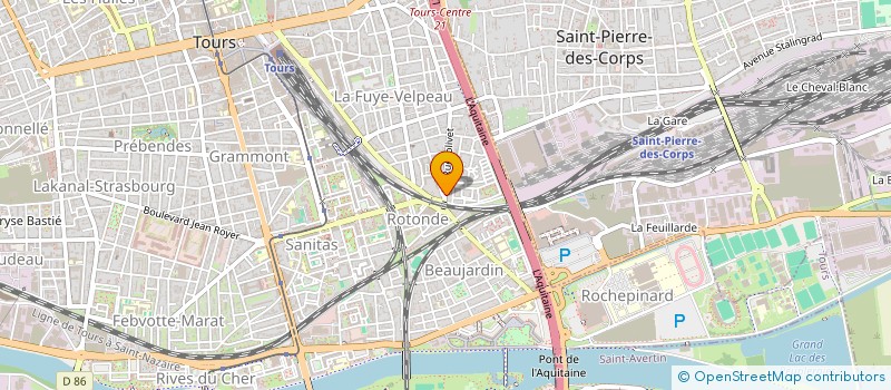 localisation de l'entreprise LA DISCRETE  TOURS