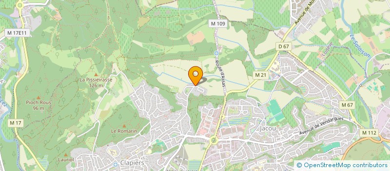 localisation de l'entreprise LA DISCRETION  CLAPIERS