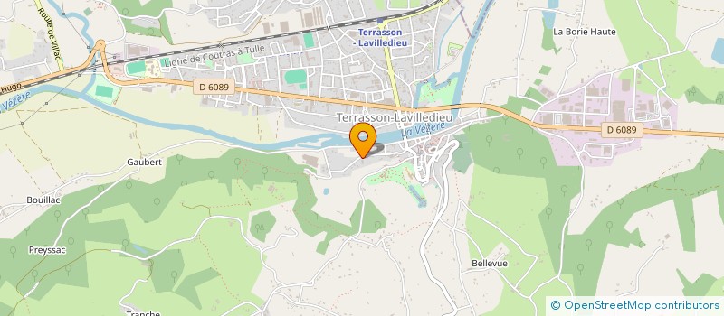 localisation de l'entreprise LA DISTILLERIE à TERRASSON-LAVILLEDIEU
