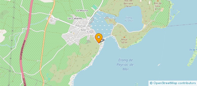 localisation de l'entreprise LA DISTILLERIE  PEYRIAC-DE-MER