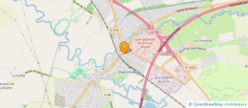 localisation de l'entreprise LA DISTILLERIE  PONT-L'EVEQUE