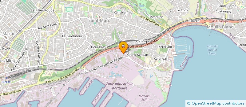 localisation de l'entreprise LA DISTILLERIE DE BREST à BREST