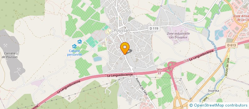 localisation de l'entreprise LA DISTILLERIE DE POUSSAN  POUSSAN