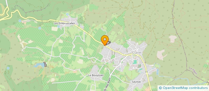 localisation de l'entreprise LA DISTILLERIE DES CEVENNES à CLARET
