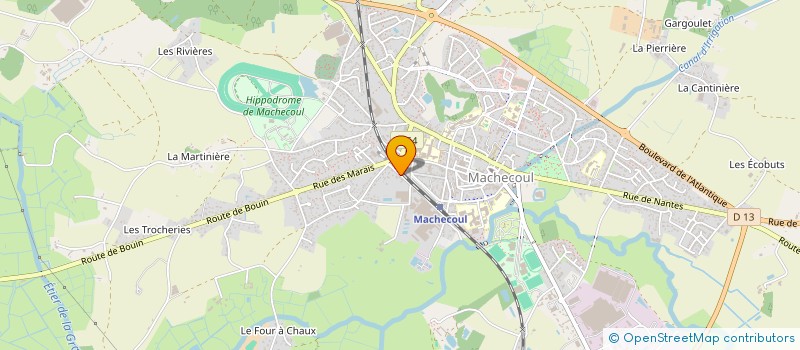 localisation de l'entreprise LA DISTILLERIE DES INITIATIVES  MACHECOUL-SAINT-MEME