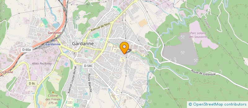 localisation de l'entreprise LA DISTRIBUTION ALIMENTAIRE à GARDANNE
