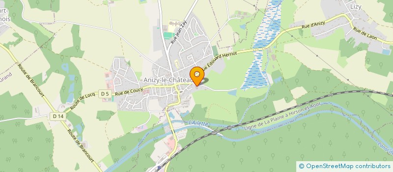 localisation de l'entreprise LA DISTRIBUTION INFORMATIQUE à ANIZY-LE-GRAND