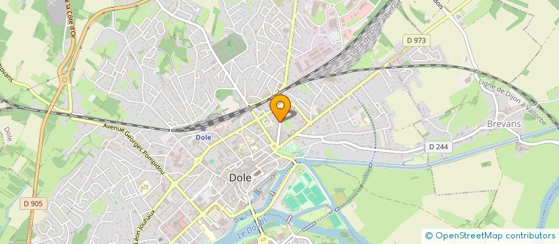localisation de l'entreprise LA DIVA à DOLE