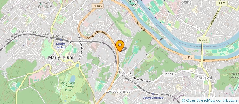 localisation de l'entreprise LA DIVA MLK  LOUVECIENNES