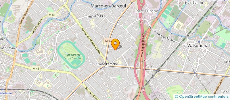 localisation de l'entreprise LA DIVIAME à MARCQ-EN-BARŒUL