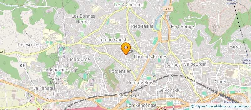 localisation de l'entreprise LA DIVINE USINE  TOULON