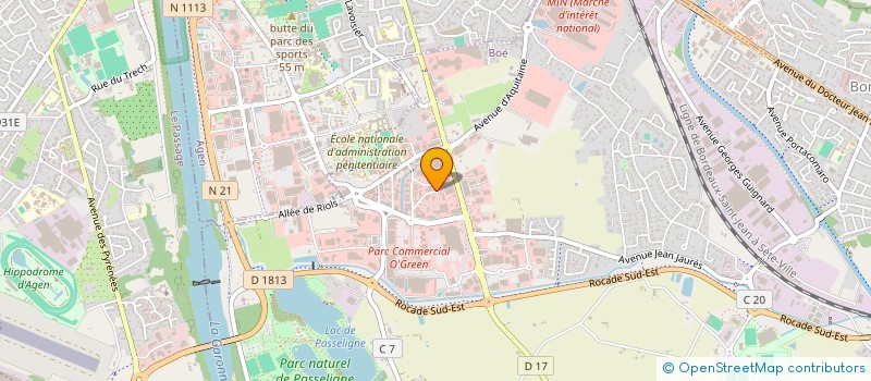 localisation de l'entreprise LA DOCA  BOE