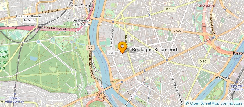 localisation de l'entreprise LA DOCUMENTATION FONCIERE ET URBAINE à BOULOGNE-BILLANCOURT