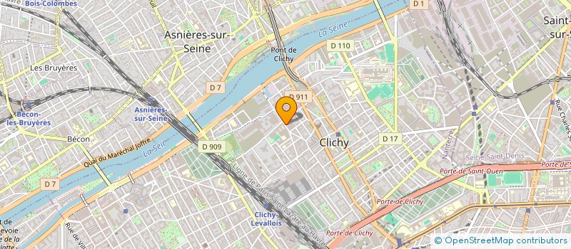 localisation de l'entreprise LA DOCUMENTATION TECHNIQUE AUTOMOBILE à CLICHY