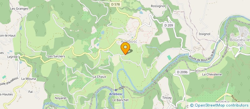 localisation de l'entreprise LA DODINE  ARLEBOSC