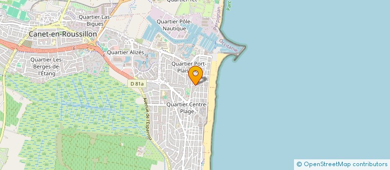 localisation de l'entreprise LA DOLCE PIZZA  CANET-EN-ROUSSILLON