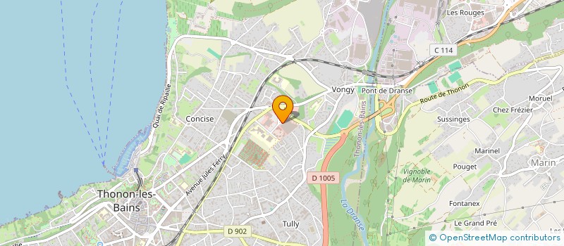 localisation de l'entreprise LA DOLCE VISTA à THONON-LES-BAINS