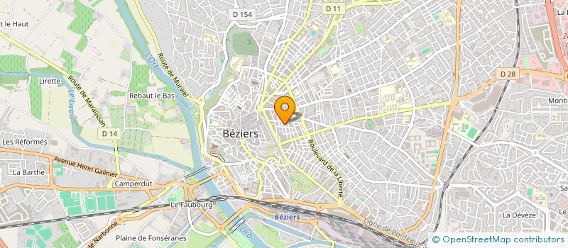 localisation de l'entreprise LA DOLCE VITA  BEZIERS