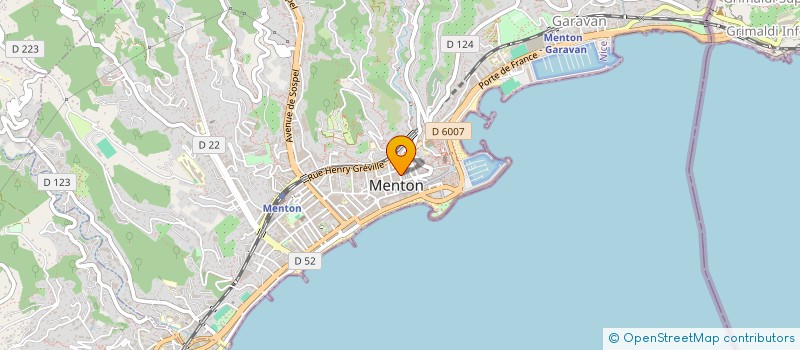 localisation de l'entreprise LA DOLCE VITA à MENTON
