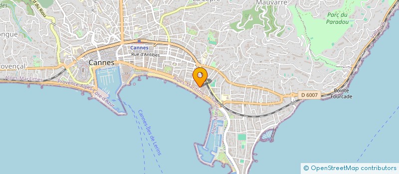 localisation de l'entreprise LA DOLCE VITA à CANNES