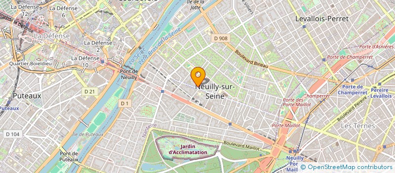 localisation de l'entreprise LA DOLCE VITA à NEUILLY-SUR-SEINE